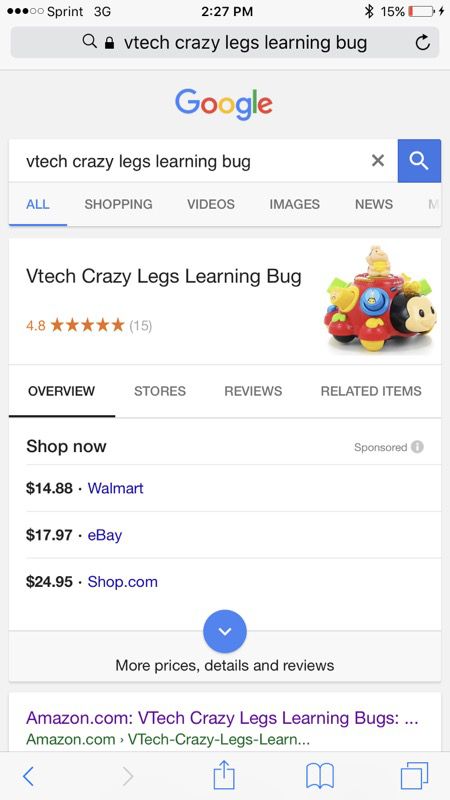 Vtech Crazy Legs Learning Bug