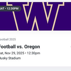 Huskies Vs Oregon Tickets