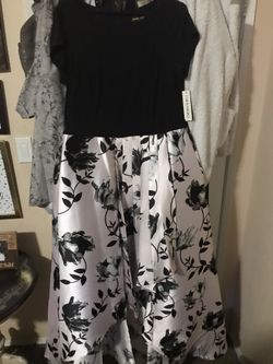 Gown Shelby Nites Pink  & Black Dress