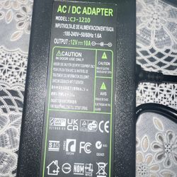 AC 100-240V to DC 12V 10A Power Supply Adapter Converter