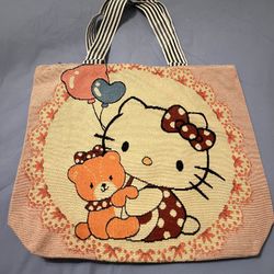 Brand New Hello Kitty  Large Canvas bag