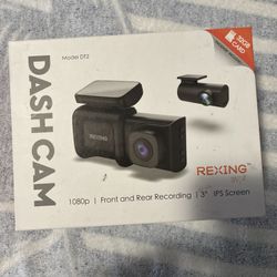 Rexing DT2 HD Dual Channel 1080p Front & Rear Dash Camera Collision Detect NEWOB