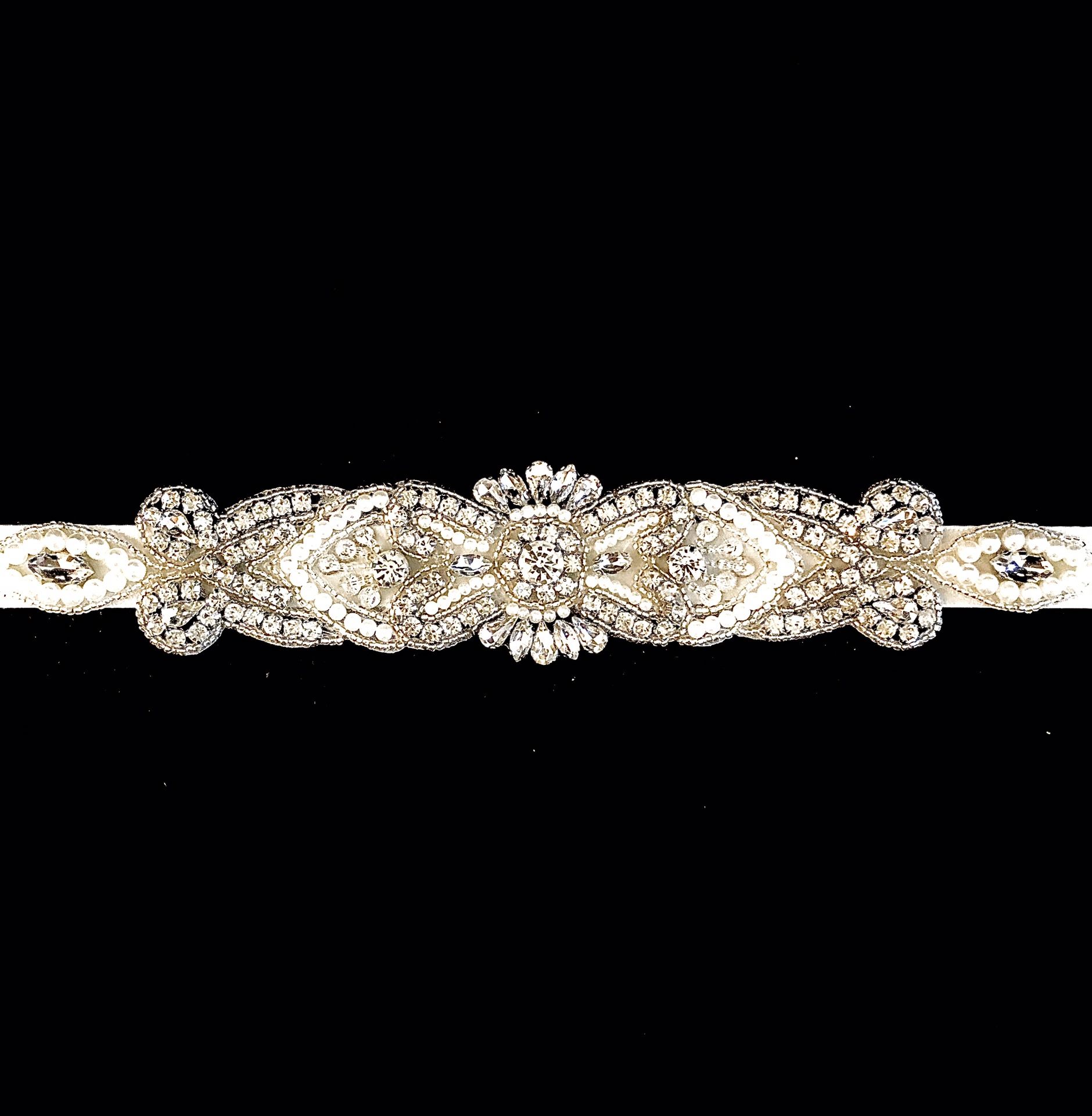 Brand New, Bridal Rhinestone  & Pearl Belt