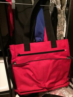 Red skip hop diaper bag