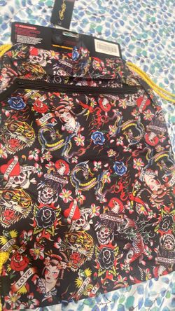 Ed Hardy Tattoo Print Backpack