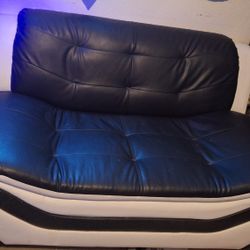 Faux Leather Loveseat & Sofa Set