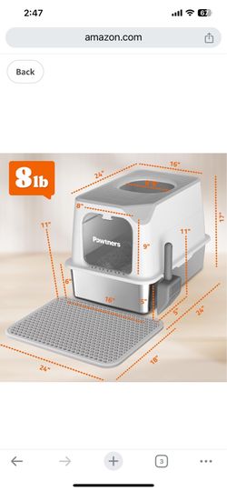 Large size Cat litter box