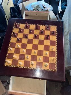Hand crafted Wooden check board
