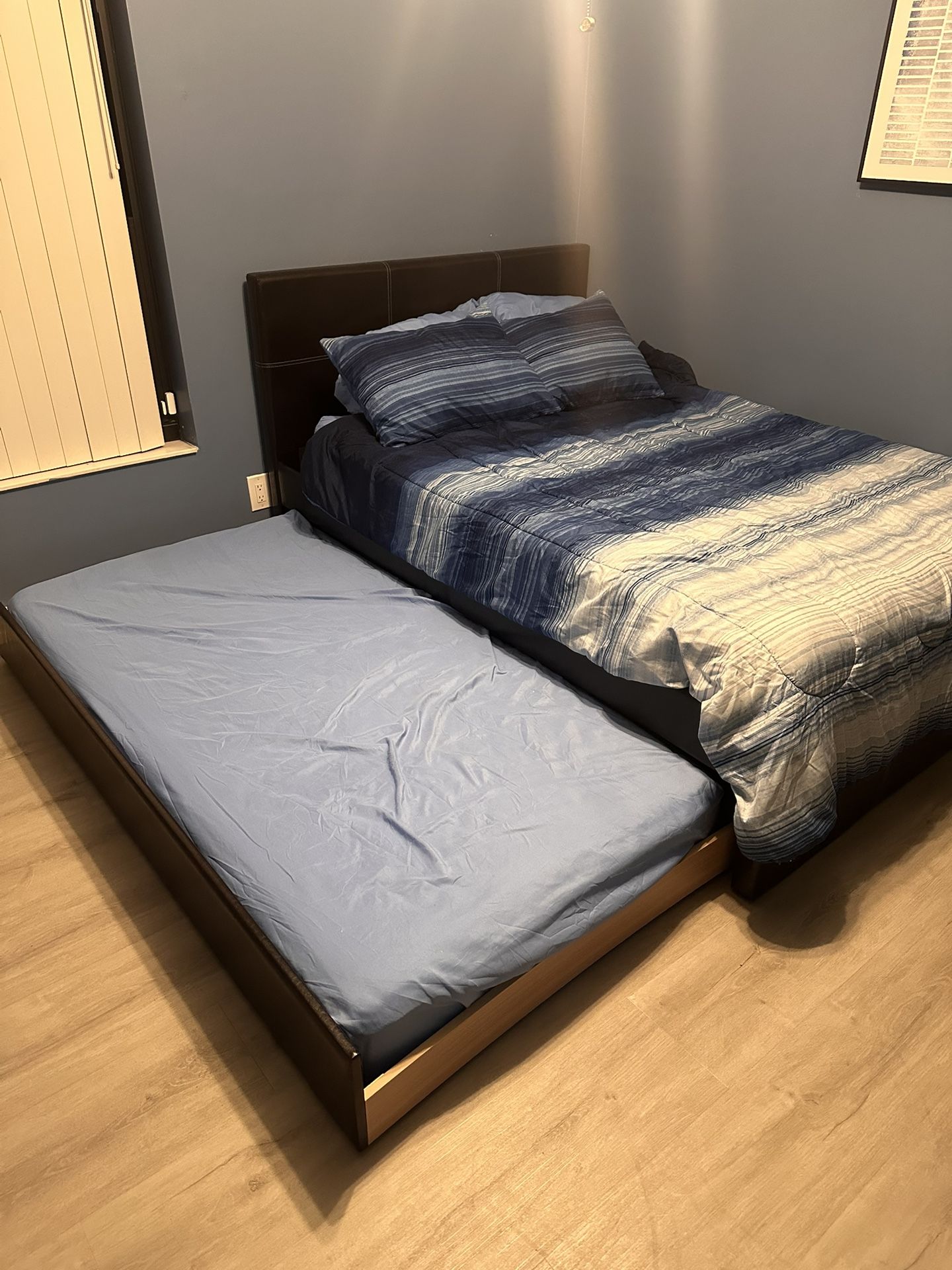 Full Sized Bed W/ Pull Out Trundle