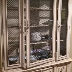 Rare!! White Furniture Company China Cabinet 