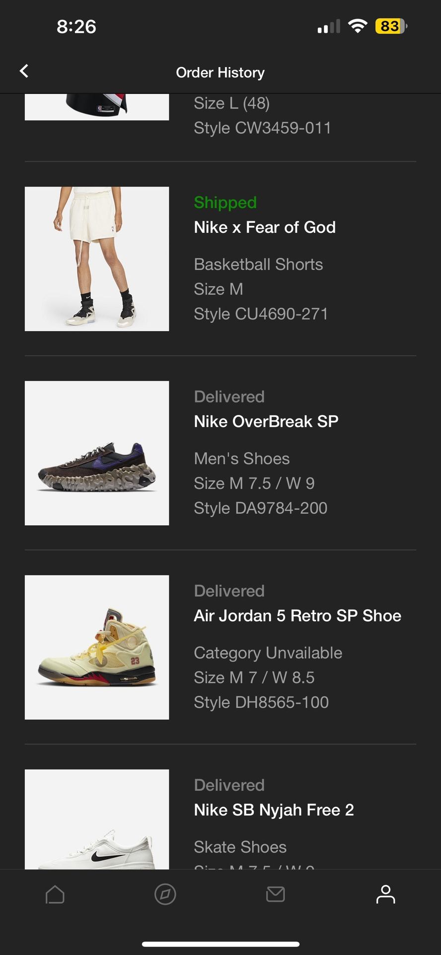 neymar jordan 5 off white