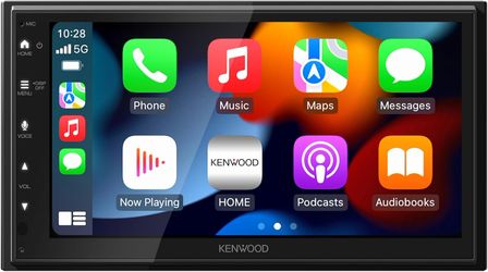 KENWOOD DMX50S 6.8" Capacitive Touchscreen Digital Multimedia Receiver – Wired Apple CarPlay, Android Auto, Bluetooth, USB Mirroring, iDatalink Maestr