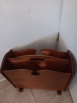 Wooden Magazine Rack