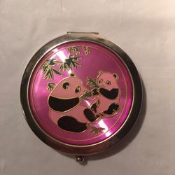 Vintage Double Sided Folding Compact Mirror