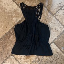 Black Fringe Top 