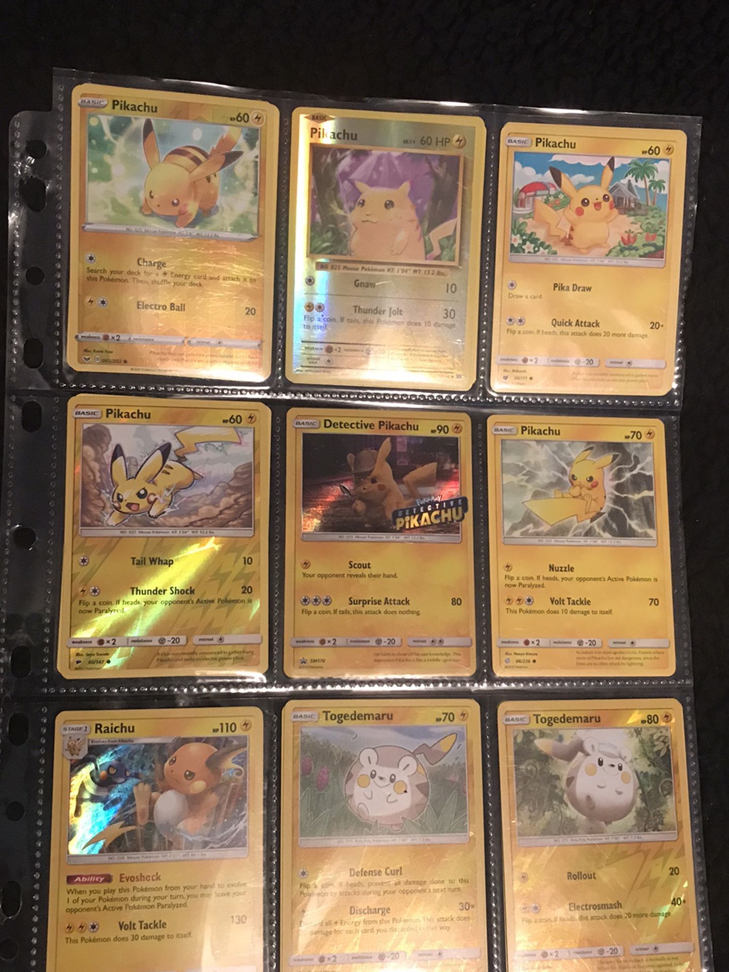 Pokémon Electric Lot 18 Holographics 90+ In Total
