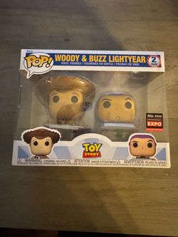Funko Pop Toy Story Woody & Buzz Lightyear 2-Pack – 2024 Entertainment Expo Limited Edition