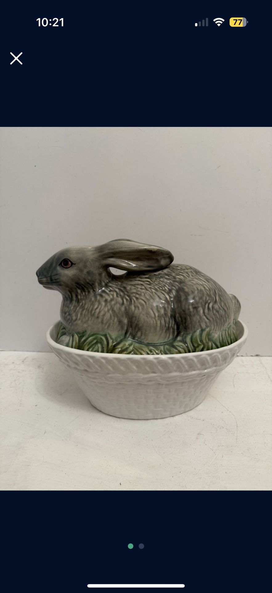 Ceramic Rabbit Terrine 