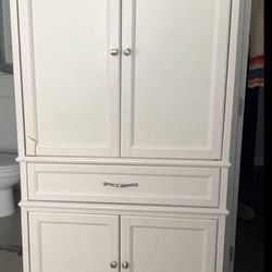 White dresser cabinet for sale shelves are adjustable