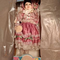 Duck House Collectable Porcelain Doll Pretty In Pink