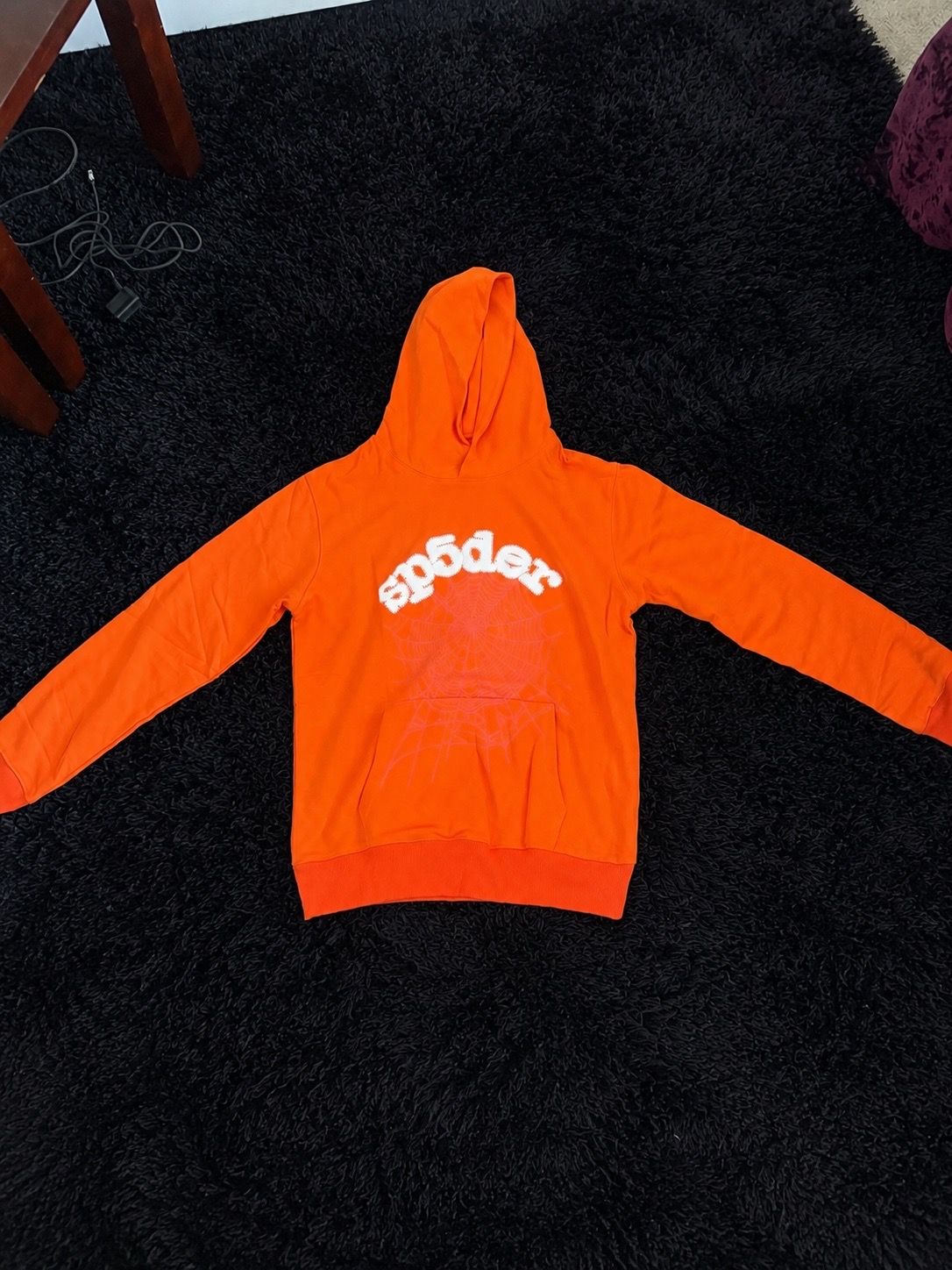Legacy orange spider hoodie large