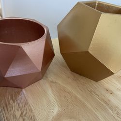 geometric planters - 2 for $13