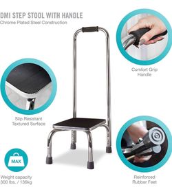 Step Stool with Handrail - Unopened