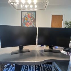 2 BenQ GW2480 Monitors - 24”, 60 Hz Refresh