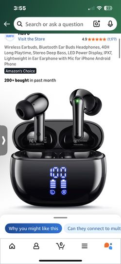 Brand New Wireless Earbuds (Unopened) – Black