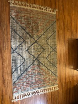 Boho Area Rug with Tassels