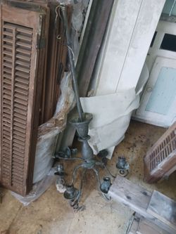 Quite Old Brass Light Fixture
