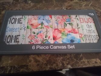 Brand New 6 Piece Canvas Set