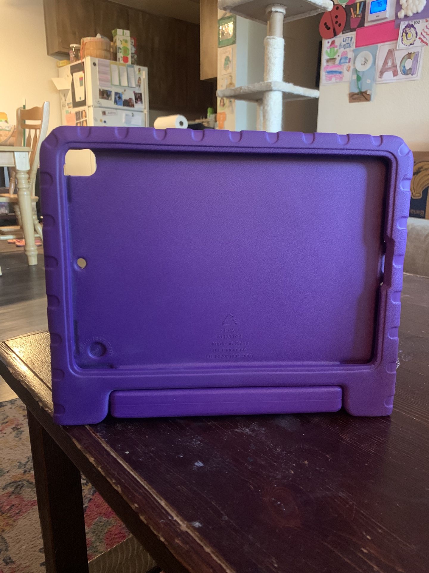 Shockproof Purple iPad Case with Stand