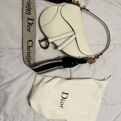 Dior Saddlebag Purse With Extra Strap