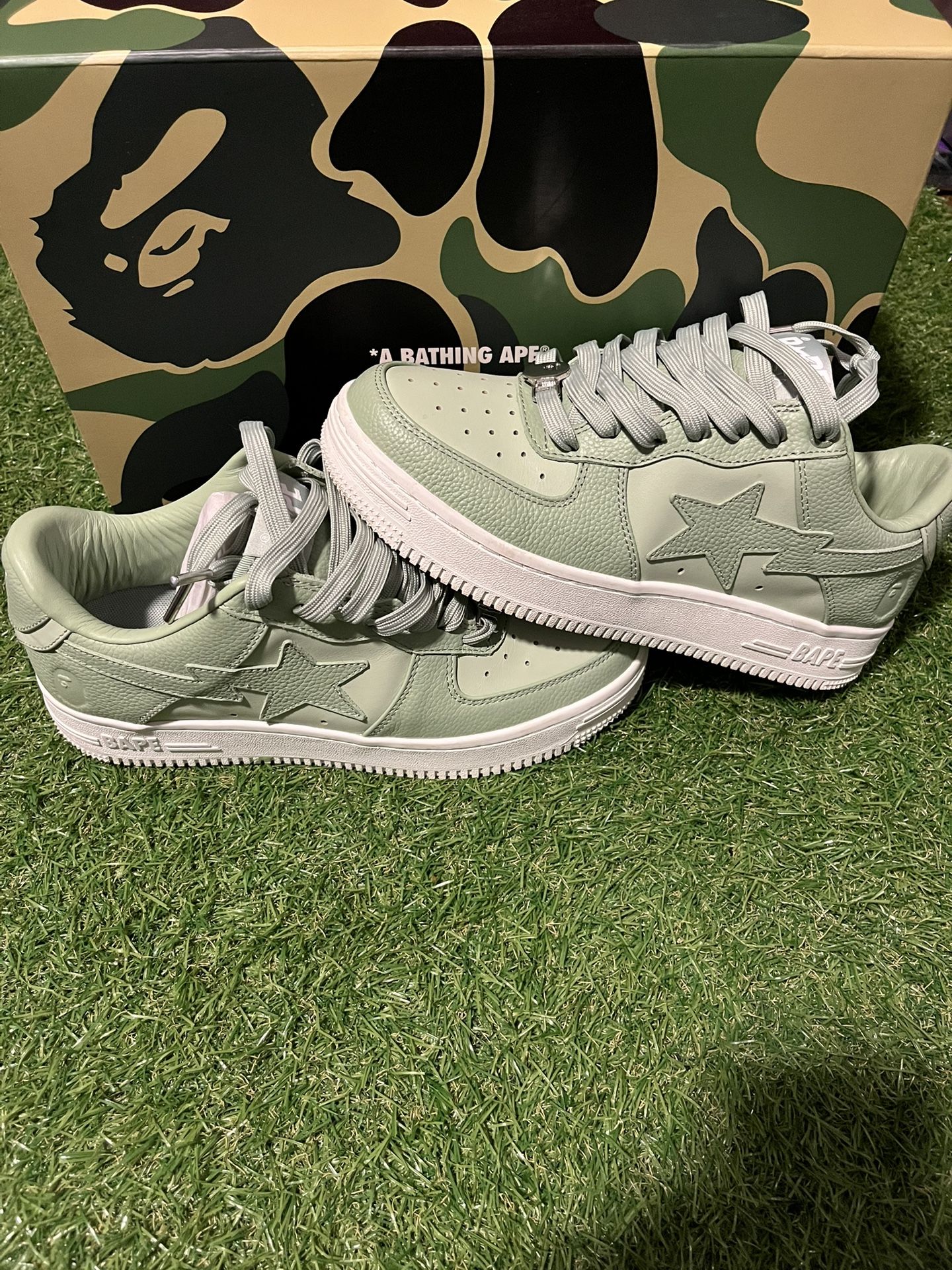 BATHING APE BAPE STA LOW GREEN 2023 7Y
