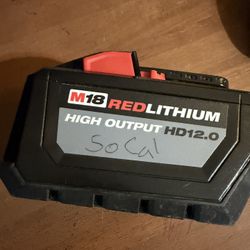 Milwaukee HD12 And 5 amp Battery