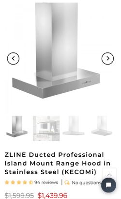 Zline Island Mount Range Hood 48 Inch
