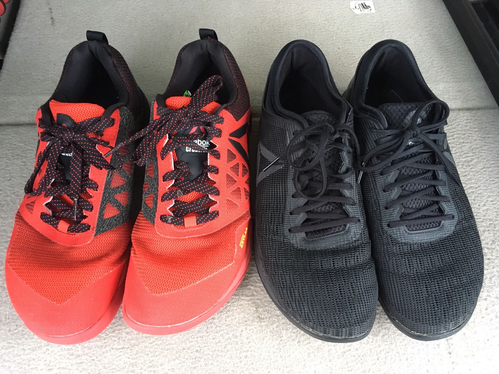 CrossFit Nano 8 (Black) and 6 (Red) Size 10.5