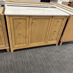 48” Bathroom Vanity In Wood Color 