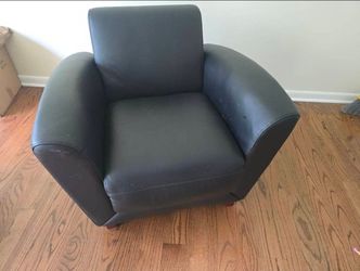 Black arm chair