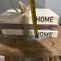 Home Sweet Home Decor Faux Books 