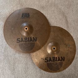 Sabian 14” b8 hi hat cymbal hi hat cymbals