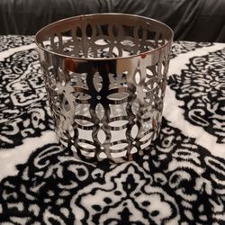 Silver Large Candle Holder