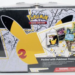 Pokemon  TCG Celebrations 25th Anniversary Collectors Chest Lunch Box Tin Sealed