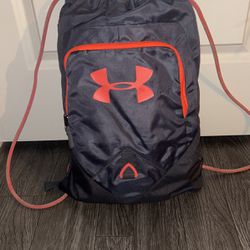 Grey And orange Nike Bag 