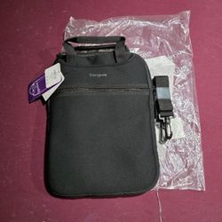 Targus Vertical Sleeve 12.1"-Laptop Case w/Hideaway Handles, F. Pocket-BLACK-NEW