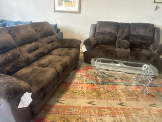 NEW RECLINER SOFA AND LOVESEAT