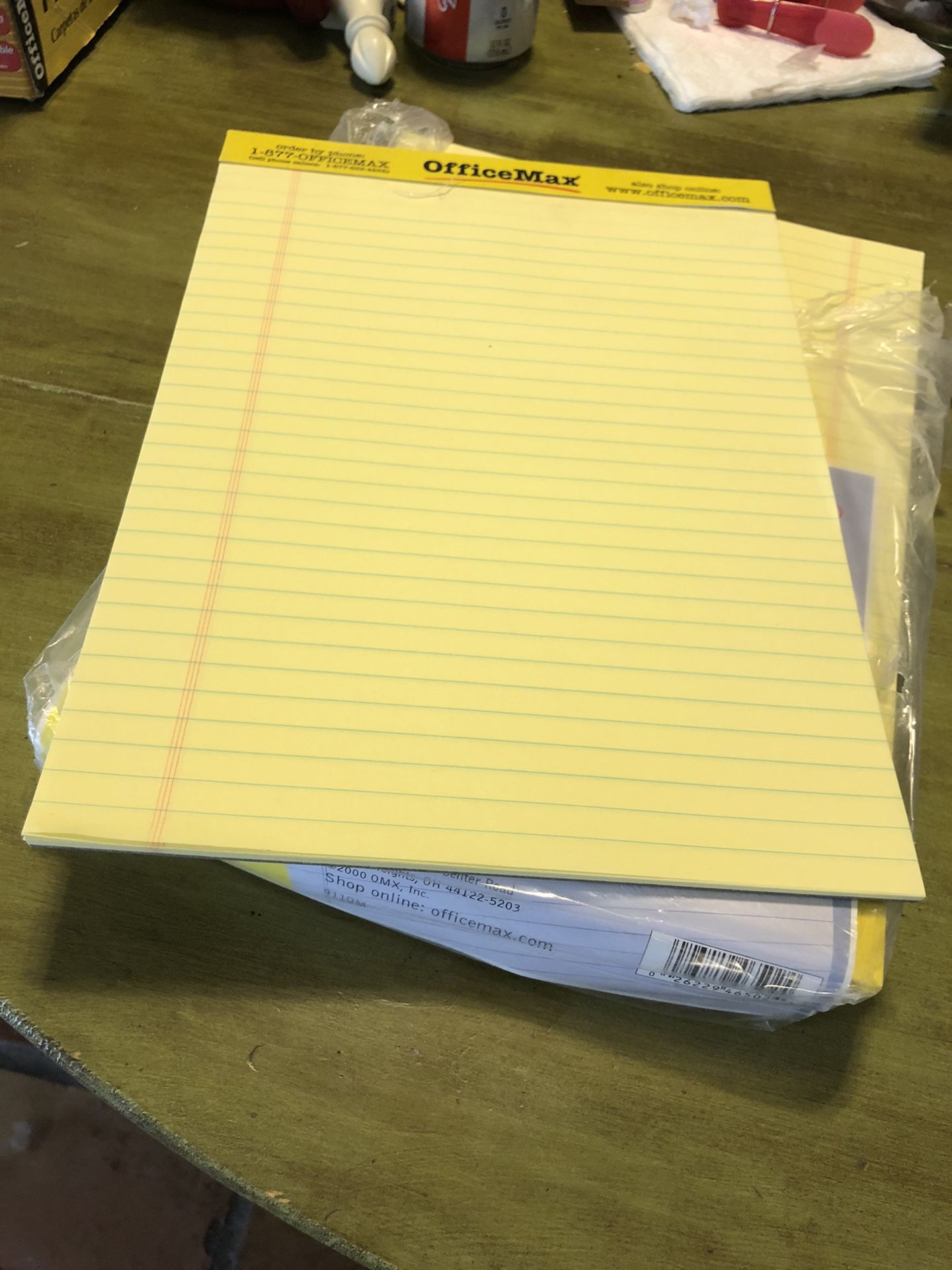 7 Office Max 8.5 x 11.75 Ruled Legal Pads