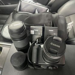 EOS T6 Camera with additional items