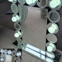 Rectangular Table Mirror with LED Lighting Mirror